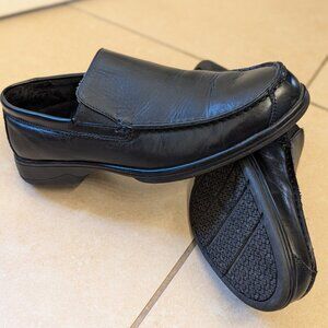 Dr. Scholls Slip Resistant Leather Slip on Loafer - Great Work Shoes